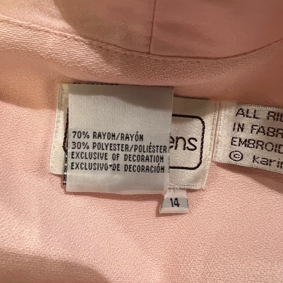 Karin Stevens Light Pink 2 piece Dressy Jacket & Skirt Set - Picture 9 of 16